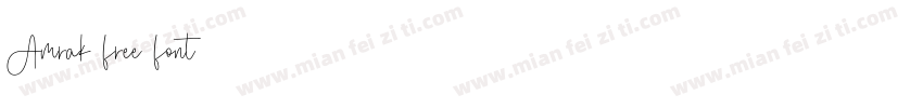 Amrak free font字体转换